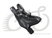 Каліпер гідравл диск гальм Shimano BR-M6100 DEORE, монтаж РМ160мм, колодка G03S полімер (EBRM6100MPRX)