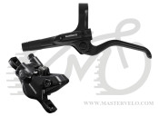 Тормоз дисковый Shimano BR-MT410+BL-UR405-L ручка торм. левая (короткоходная) +гидролиния 1000мм (без ротора), черн. AMT4104JLFPRA100 OEM