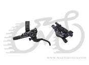 Тормоз гидравл. дисковое Shimano M8120 DEORE XT переднее (левая ручка, 4-поршн калипер, гидролиния 1000мм) (M8120JLFXSA100)