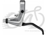 Тормозная ручка Shimano BL-T4010 для V-brake левая, серебристая BLT4000LS