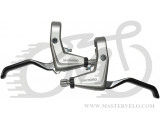Тормозная ручка Shimano BL-T4010 для V-brake левая+правая, серебристые