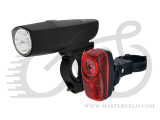 Комплект Longus Свет передний 1W LED + задний 0,5W+2LED 398404