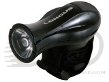 Свет передний Longus 1 белый LED, 3 функции, +батареи, черный 398441 