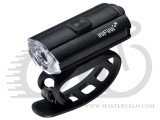Світло переднє INFINI TRON 100 4 ф-ції, ALU USB  I-280P-BK