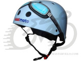 Шлем детский Kiddi Moto очки пилота, синий, размер M 53-58см