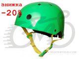 Шлем детский Kiddimoto неоновый зелёный, размер S 48-53см