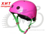 Шлем детский Kiddimoto неоновый розовый, размер M 53-58см