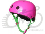 Шлем детский Kiddimoto неоновый розовый, размер M 53-58см
