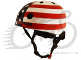Шлем детский Kiddimoto флаг USA, размер M 53-58см