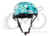 Шлем детский KiddiMoto Цветы, голубой, размер  S 48-53см