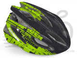 Шлем AUTHOR Saber 143 черный/зеленый, размер 58-62 cm.