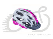 Шлем Author Flow Inmold X9, размер 58-61 cm, цвет: белый/ неоново розовий 9001683