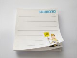 Бумага для заметок SHIMANO с велосипедистом линиями
